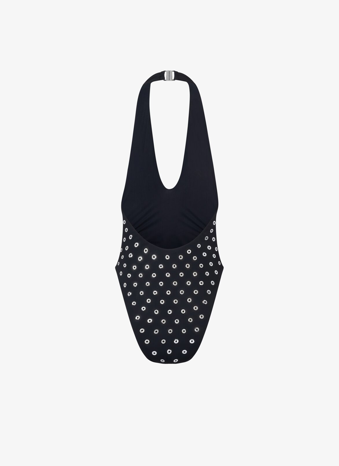BAÑADOR DE JERSEY CON ARANDELAS ALAÏA NEGRO BAÑADOR DE JERSEY CON ARANDELAS